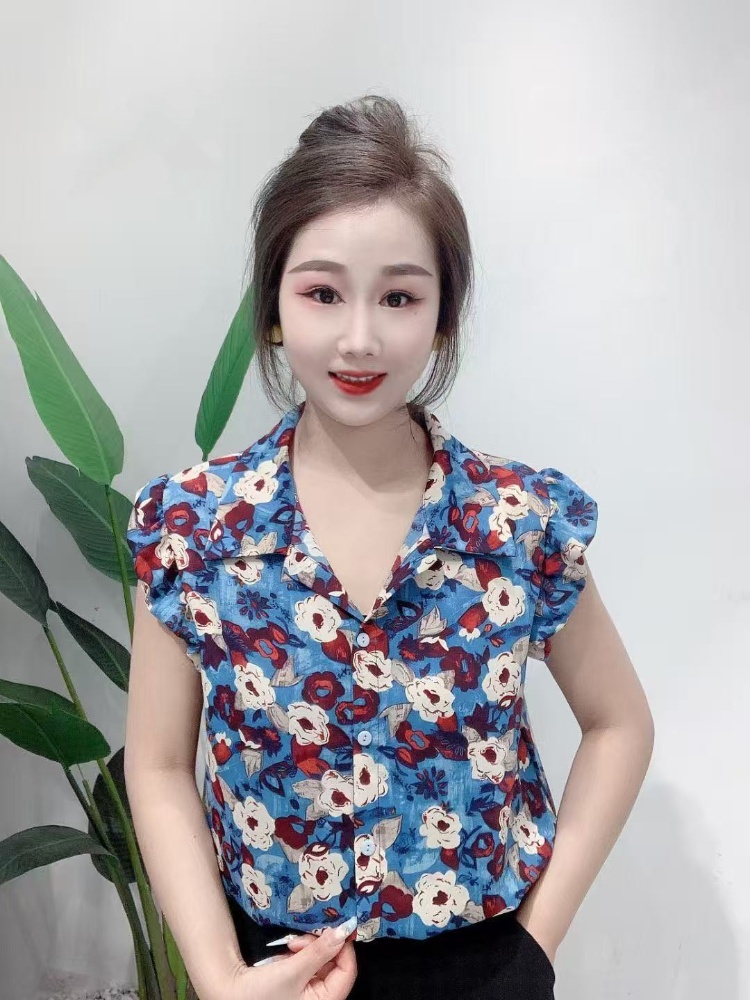 荷葉邊小飛袖